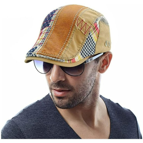 Other - Men Beret Hat Cotton Buckle Adjustable Newsboy Hats Cabbie Gatsby Cap
